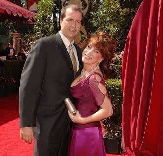 Matt Moline with his former wife, Kathy Griffin attending the award show.